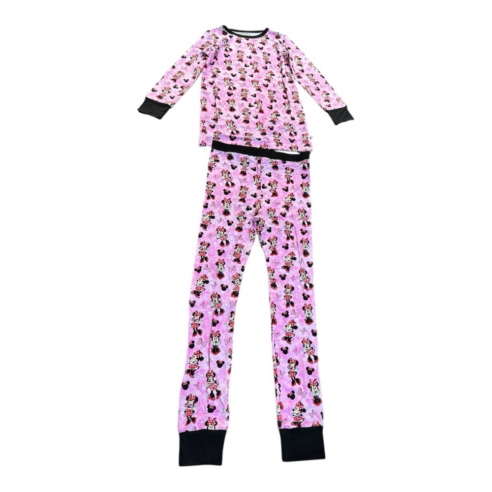 Charming BOJC Pink Minnie Mouse 2 Piece Bamboo Long Sleeve Pajama Set